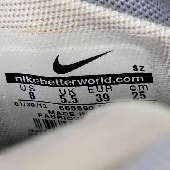 Rare Nike Dunk Sky Hi Sneaker Wedge Size 8 Premium Silver Sail  585560-101 2013 - Picture 7 of 8